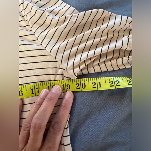 🟢JACQUELINE de YONG medium striped 3/4 sleeved blouse.🟢 - Picture 3 of 8